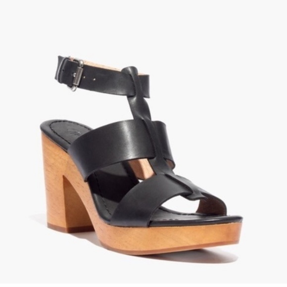 Madewell Shoes - Madewell the irving sandal heel in Black Size 9